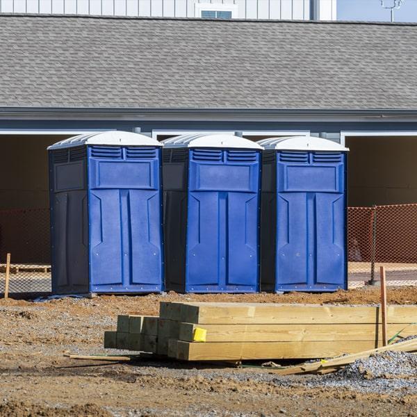 Heavy-duty construction site porta potty in Gulfport, Mississippi